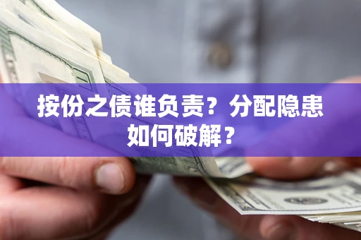 武汉按份之债谁负责？分配隐患如何破解？