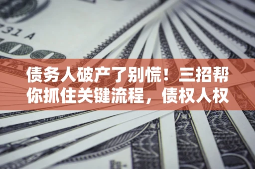 武汉债务人破产了别慌！三招帮你抓住关键流程，债权人权益不再缩水