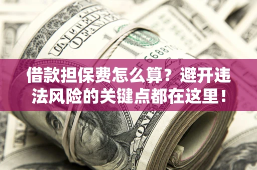 武汉借款担保费怎么算？避开违法风险的关键点都在这里！