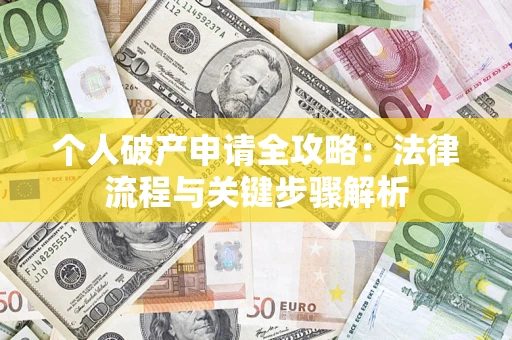 武汉个人破产申请全攻略：法律流程与关键步骤解析